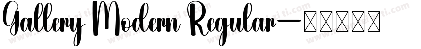 Gallery Modern Regular字体转换